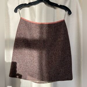 Vintage wool mini skirt